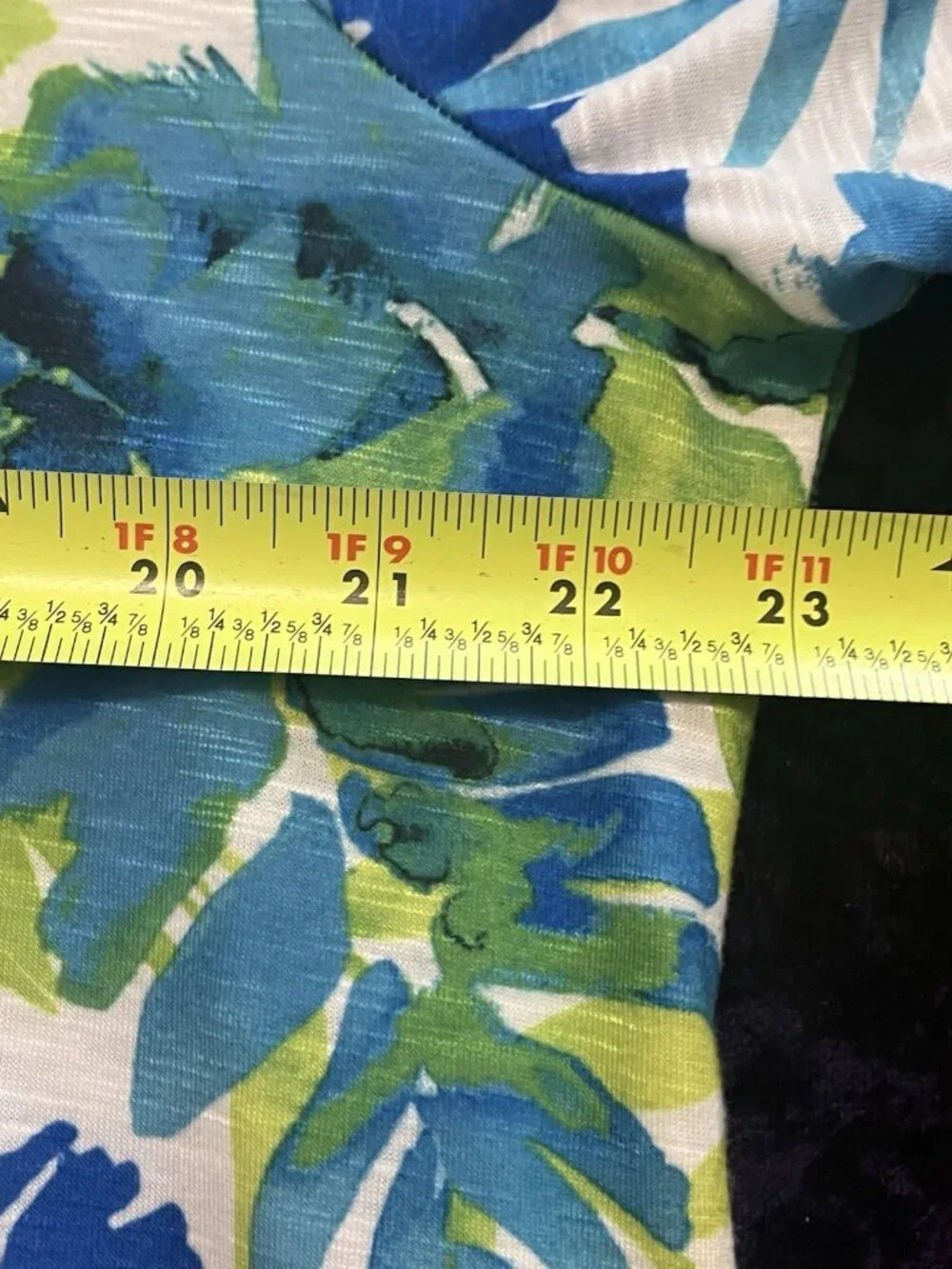 Alfred Dunner 2 Pc Outfit Size L Top 16 Capri Short Pants Summer Set Green Blue